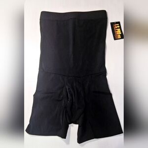 Insta Slim Men's Compression Hi-Waist Ab Undershorts Black Size Medium I.S. Pro